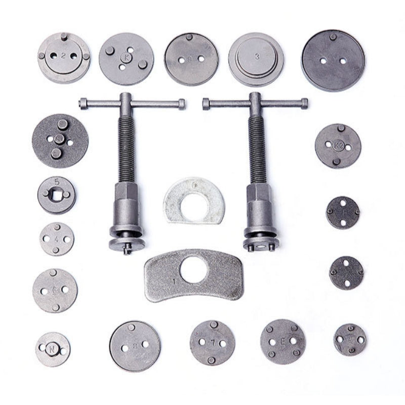 Brake caliper piston rewind tool kit (21 piece)