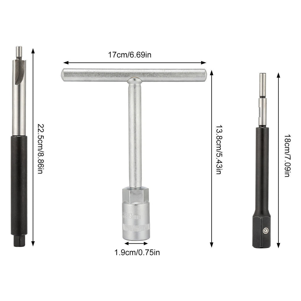Fuel injector seat cutter reamer / carbon removal set (for Delphi Bosch diesel fuel injectors)