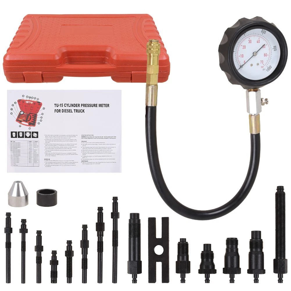 Diesel engine cylinder pressure compression tester