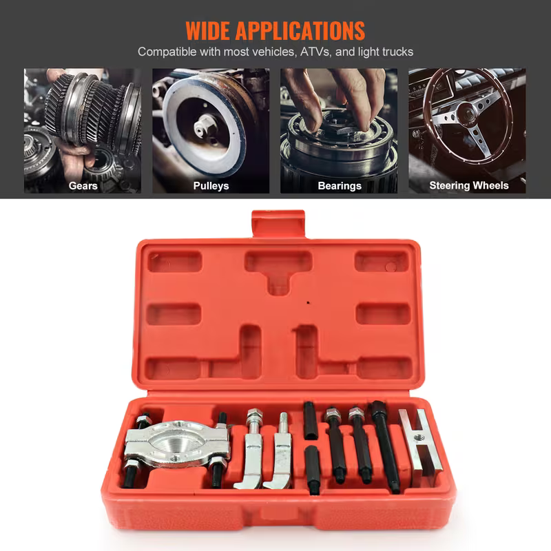 Flywheel removal tool set / pulley, bearing & gear separator