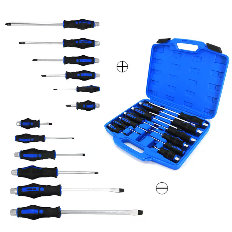 Magnetic heavy duty screwdriver set