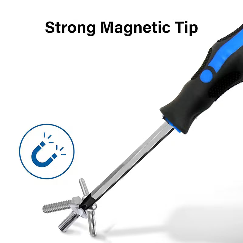 Magnetic heavy duty screwdriver set