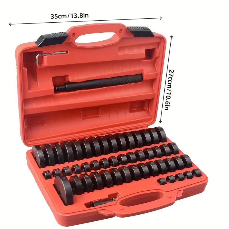 2 in 1 bushing driver tool & bearing press kit (52 piece)
