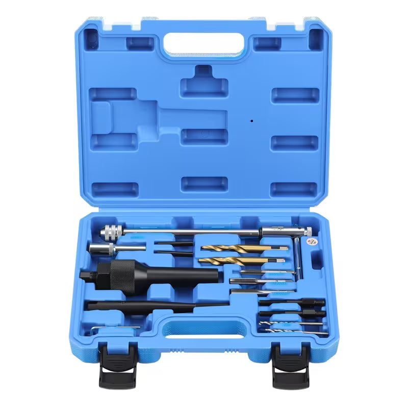 Damaged and stuck glow plug removal tool kit (M8 and M10)