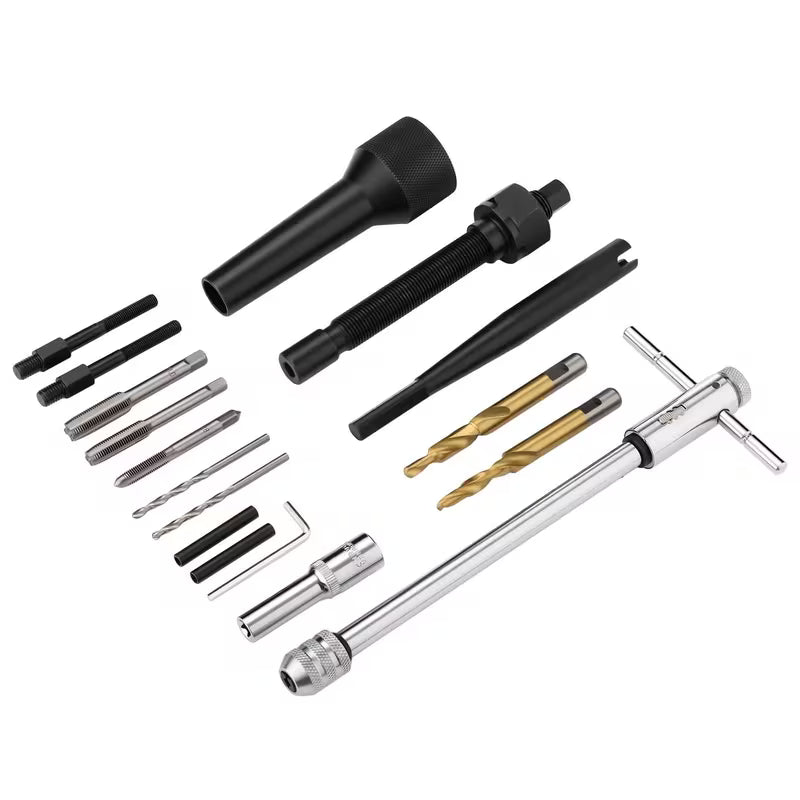 Damaged and stuck glow plug removal tool kit (M8 and M10)