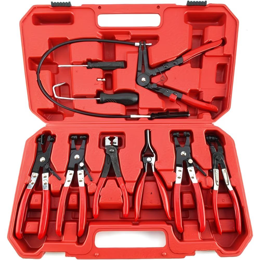 Hose clamp pliers set