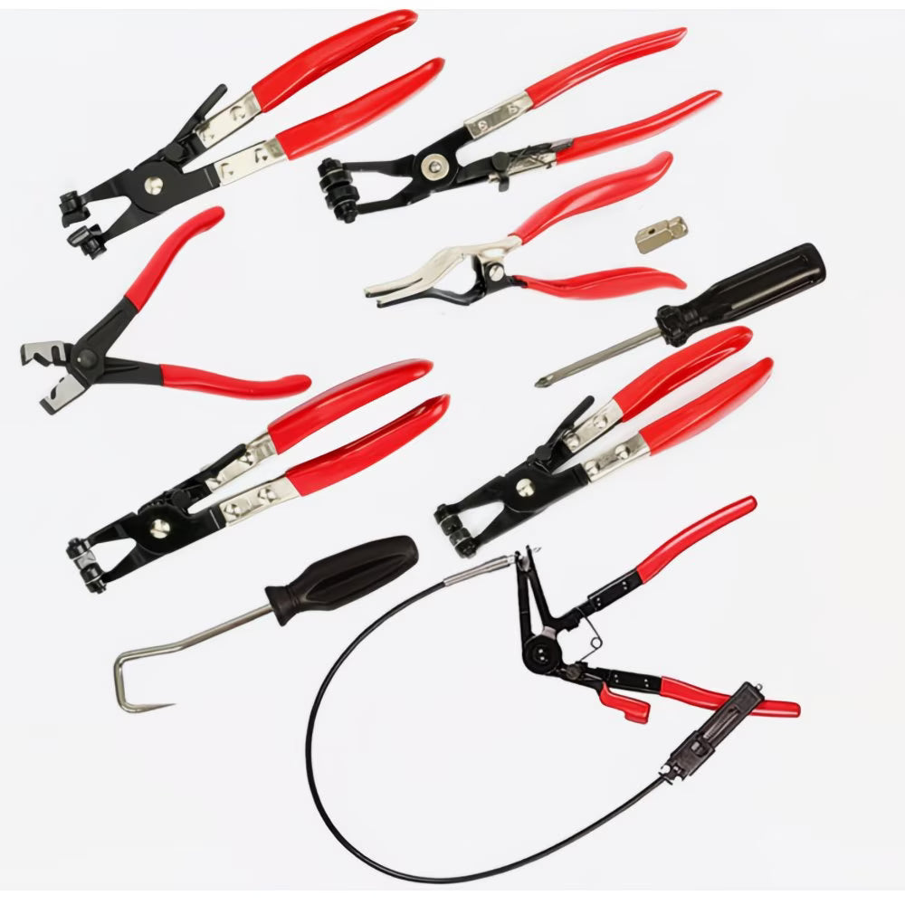 Hose clamp pliers set