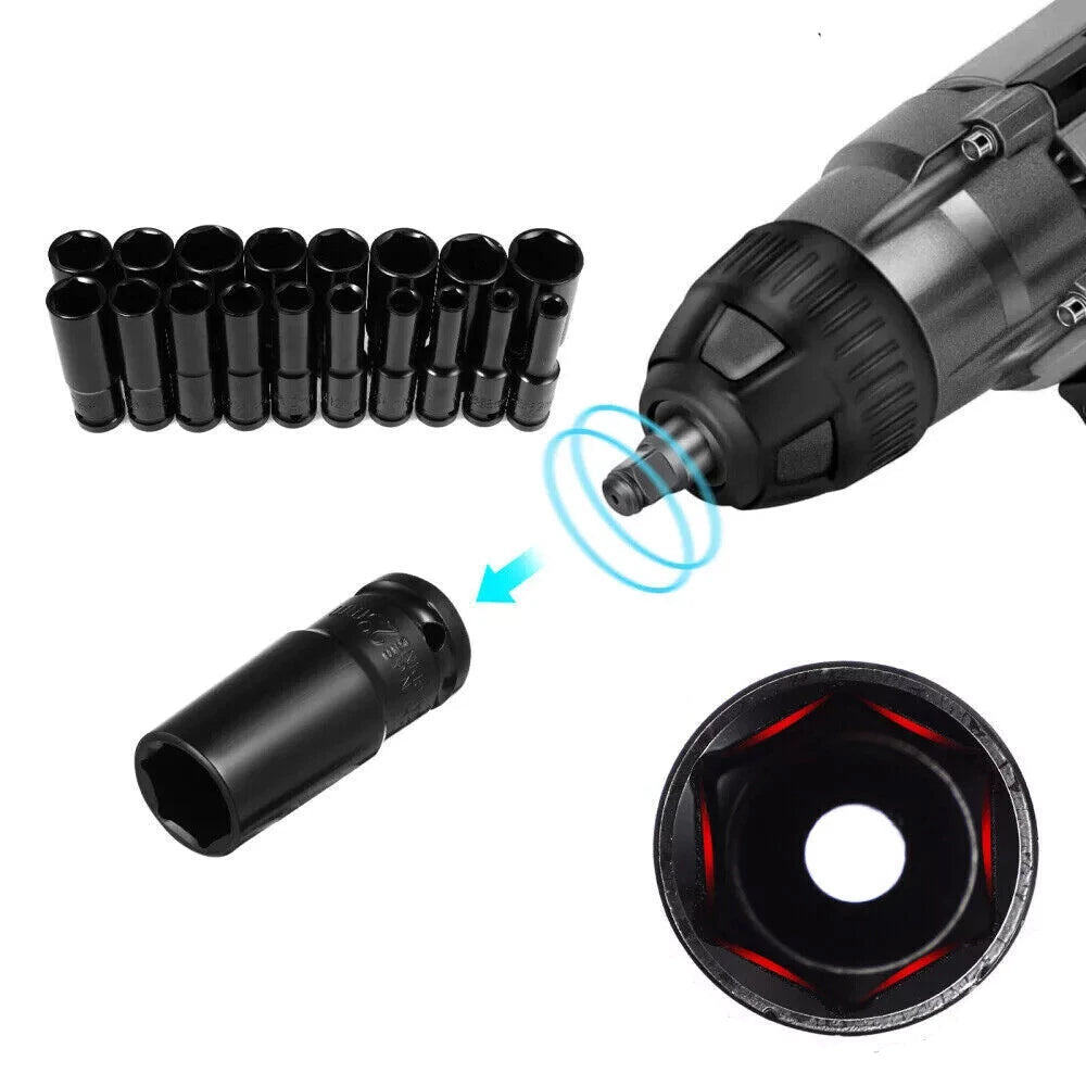 1/2 Inch deep impact socket set – heavy duty electric and air impact socket set