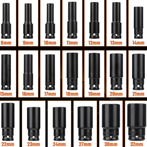1/2 Inch deep impact socket set – heavy duty electric and air impact socket set
